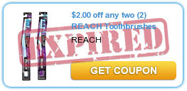 $2.00 off any two (2) REACH Toothbrushes