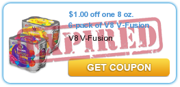 $1.00 off one 8 oz. 6-pack of V8 V-Fusion