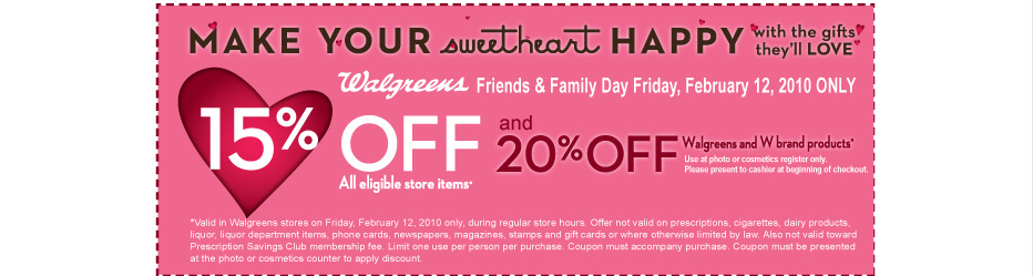 Make your sweetheart happy with gifts they'll love. Click to print coupon