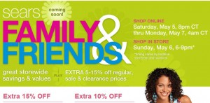 sears freinds and family