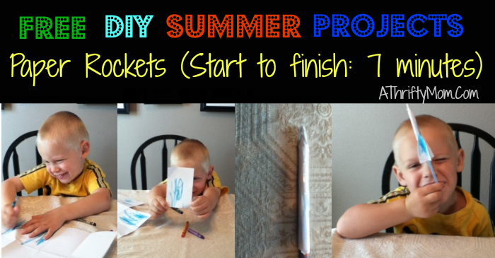 summer projects for kids, straw rockets