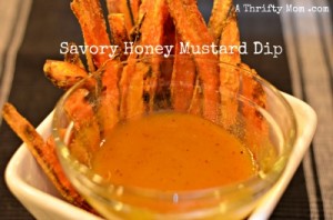 Savory Honey Mustard Sweet Potato Fry Dip