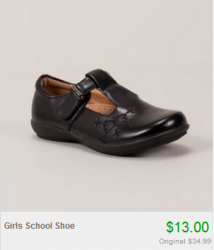 Girls school shoe from Totsy