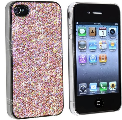 cellphone case pink bling