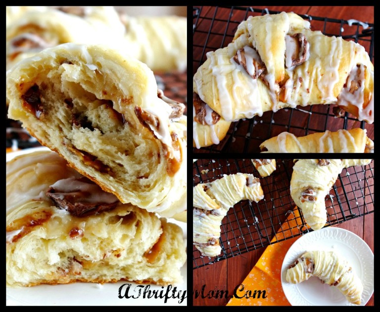 Candy Bar Crescent Rolls ~ A yummy way to use up extra candy