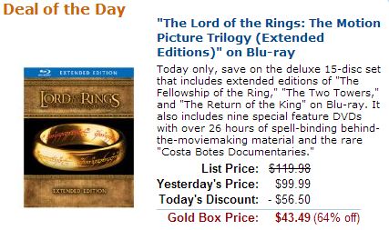Lord of the Rings Set on sale