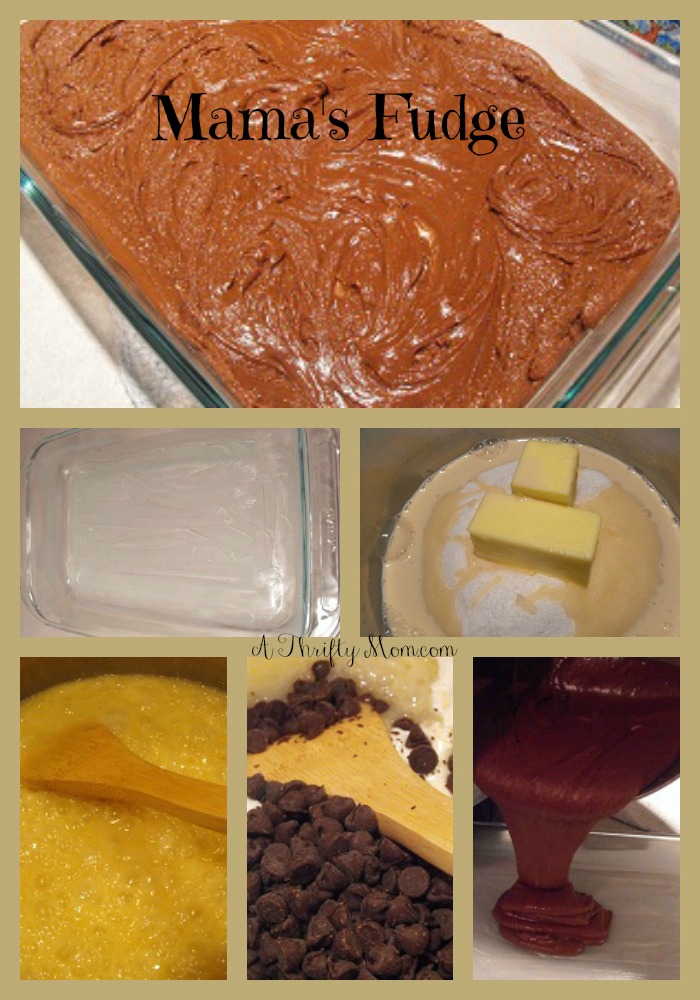 Mama's Fudge, Easy to make with basic, inexpensive ingredients