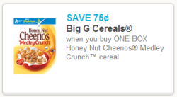 Honey Nut Cheerios Medley crunch coupon