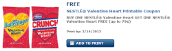 Nestle Valentines candy
