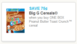 Peanut butter Toast crunch coupon