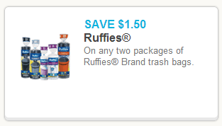 Ruffies brand trash bags coupon