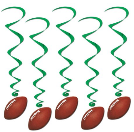 gameday football banners, superbowl party ideas