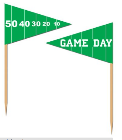 gameday toothpicks, superbowl party ideas