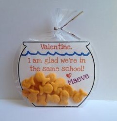 gold fish valentine