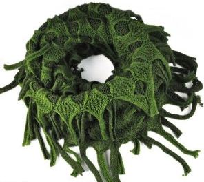 green loop scarf
