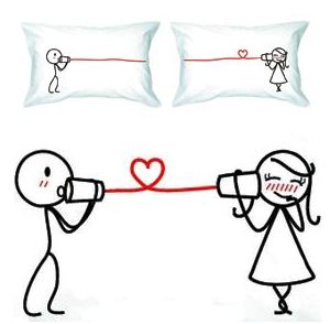 i love you pillow case