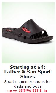 father son flip flops