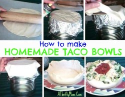 how to make homemade taco bowls