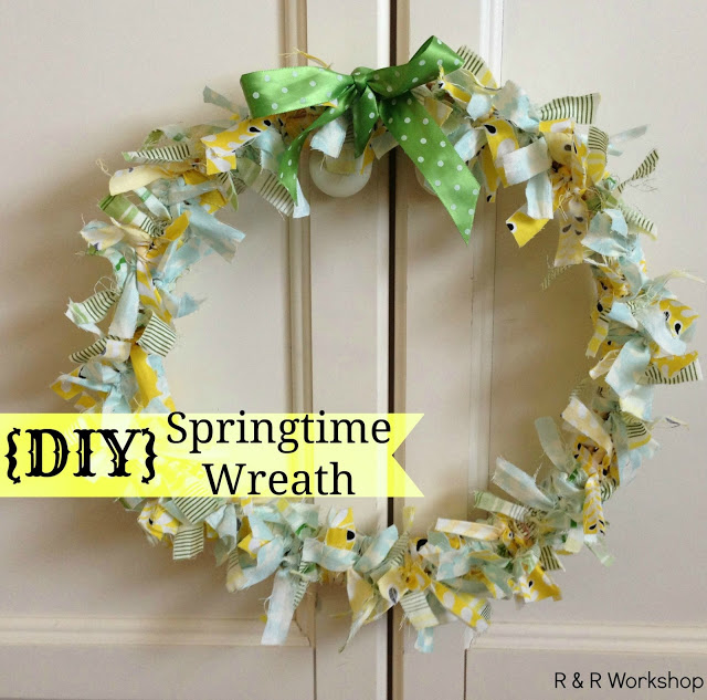 DIY Springtime Wreath ~ quick and easy craft idea GUEST POST