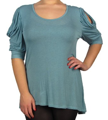 teal plus size top