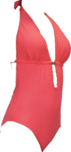 Coral one piece bathing suit style board