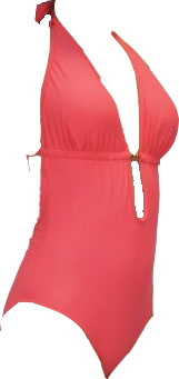 Coral one piece bathing suit style board