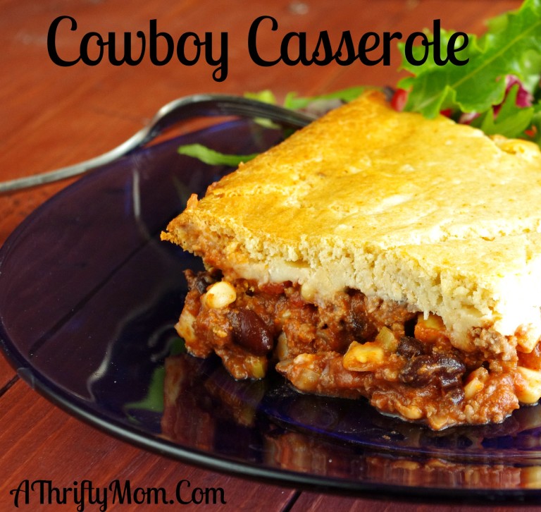 Cowboy Casserole ~ Ground Beef Recipe ~ Money Saving Recipe