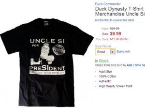 Duck Dynasty Uncle Si shirt