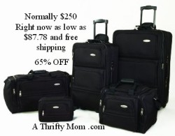 Samsonite luggage on sale