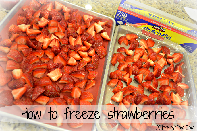 How To Freeze Strawberries ~ 5 Easy Steps #Strawberries