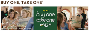 olive garden buy one take one