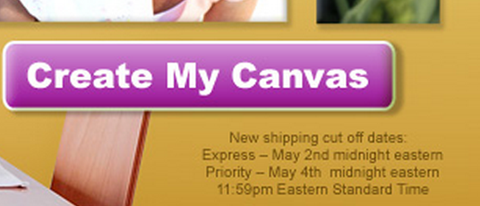 photo canvas shipping rates