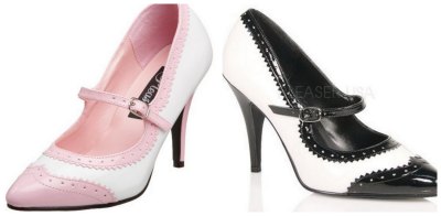 pink and black patent