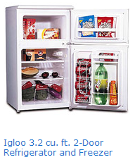 Igloo frig-freezer combo