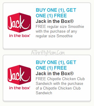 Jack in the box printable coupons
