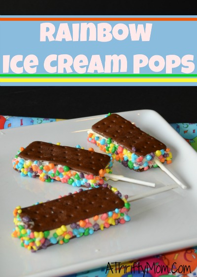 Birthday Party Treat Ideas, Ice Cream Pops with Nerds quick and easy and sure to make the kids smile