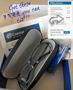 Free prescription glasses from Coastal Contacts ~get yours too