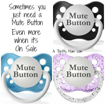 Mute Button pacifier