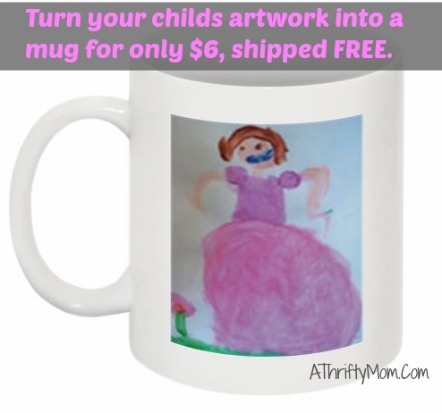 childs artwork mug