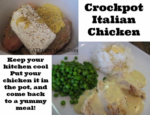 Crockpot Italian Chicken  Recipe ~ #ChickenRecipe