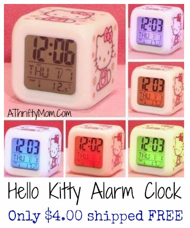 hello kitty clock