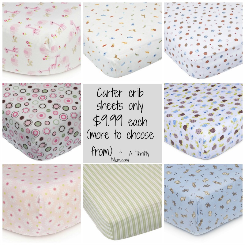 Carter crib sheets collage