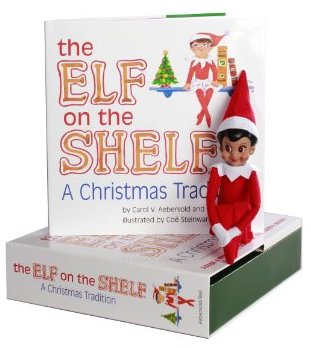 Elf on the shelf ~ brown eyed, dark skin girl elf on the shelf