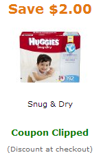 Huggies diapers coupon from Amazon