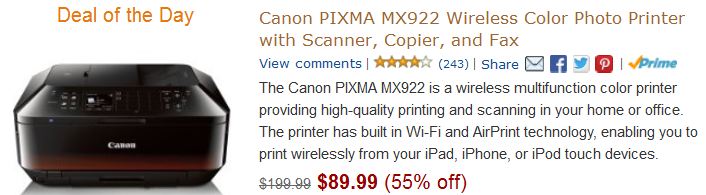 Cannon Wireless Printer