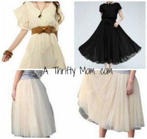 Chiffon dress skirts