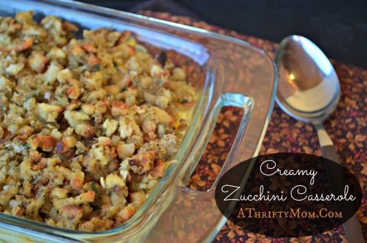 Creamy Zucchini Casserole, great way to use up the zucchini from your garden. The whole family loved it