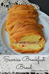 Sunrise Breakfast Bread, easy recipe for breakfast or brunch. #eggs #breakfast #Brunch