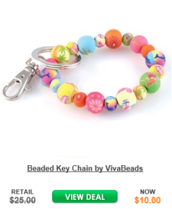 beaded keychain