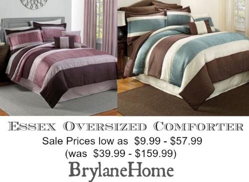 brylaneHome Essex oversixed Comforter set on sale